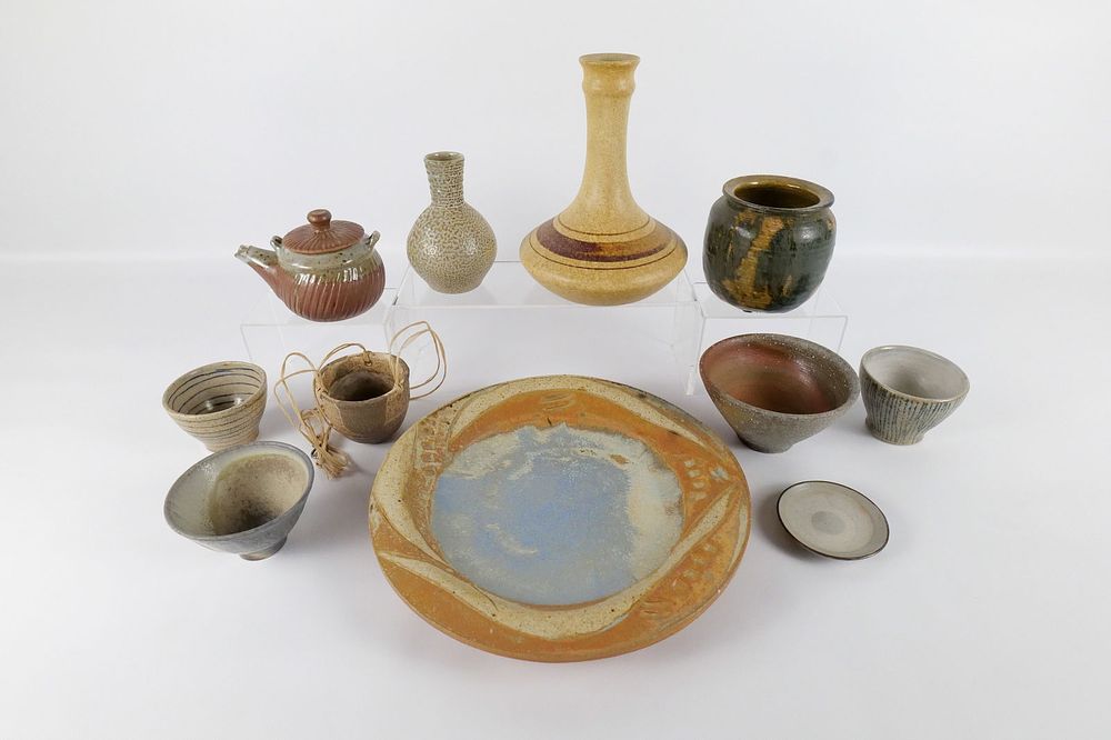 Lot 230: Lot of 11 Studio Art Pottery Items - Mostly Signed