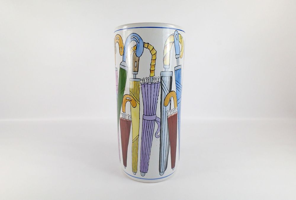 Lot 237: Mid Century Modern Italian Ceramic Umbrella Holder