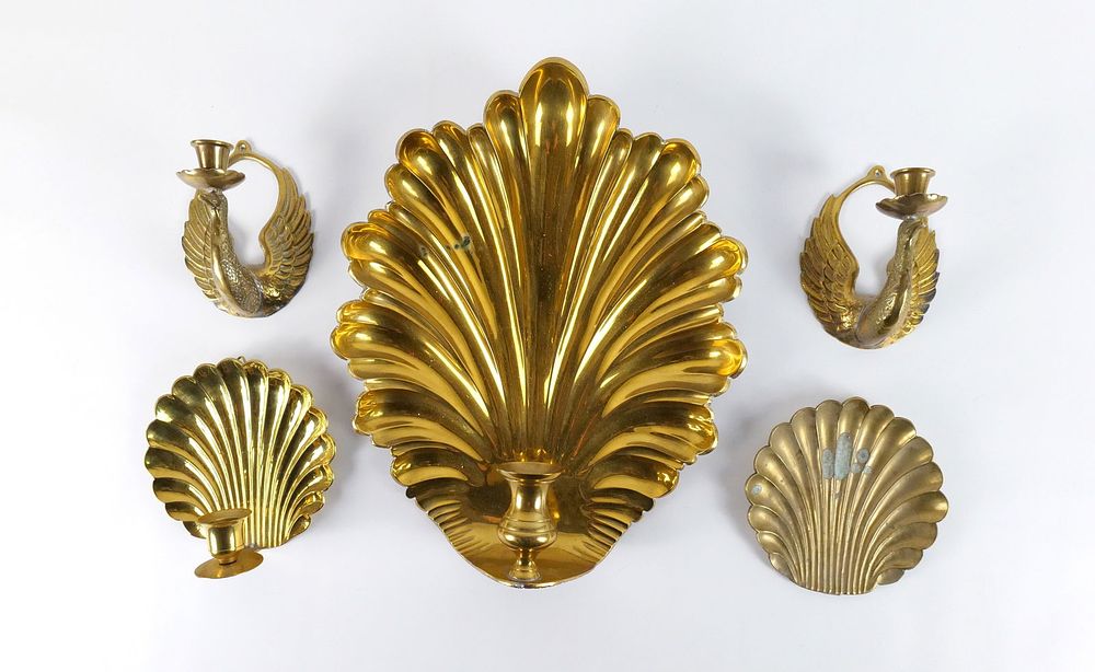 Lot 350: Lot of Brass Decorative Wall Hangings