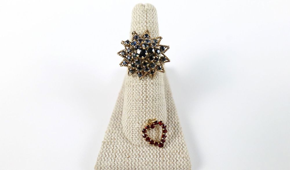 Lot 238: Gold Plated 60's Cocktail Ring and More