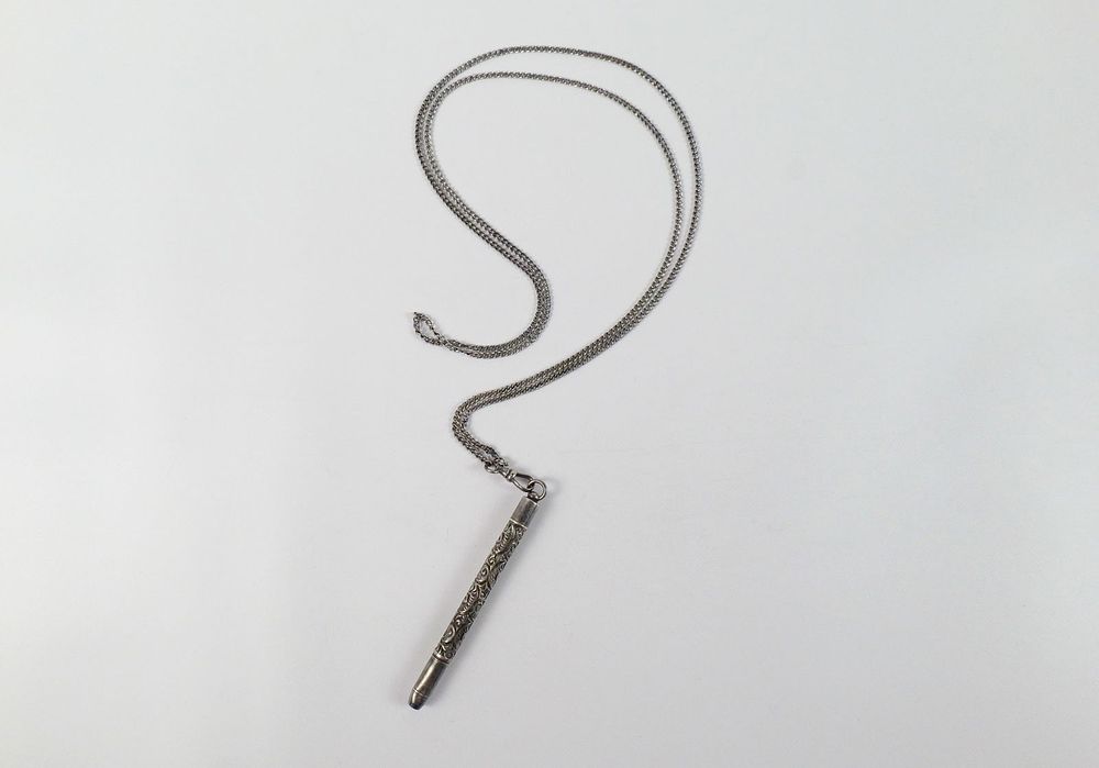 Lot 312: 19th Century Sterling Chatelaine Pencil Necklace