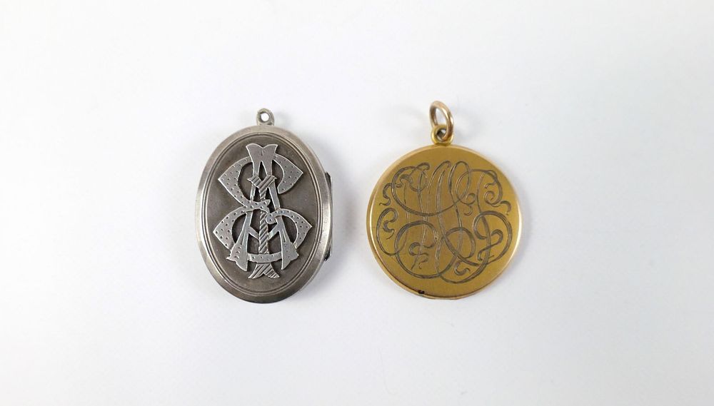 Lot 314: Pair of 19th Century Lockets