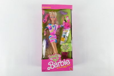 Totally Hair Barbie. Comes with DEP Styling Gel. New in Box. Box has some wear and the plastic