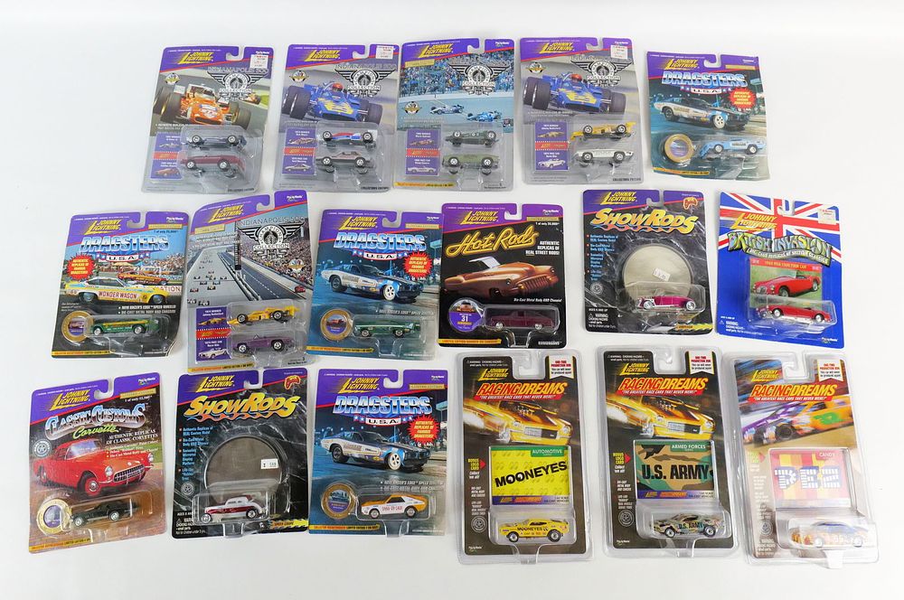 Lot 151: Lot of 17 Johnny Lightning 1:64 Scale Diecast Cars