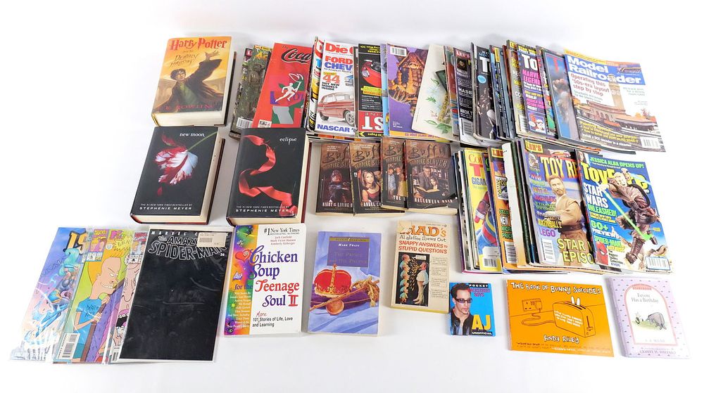 Lot 337: Lot of Books, Comics, and Magazines
