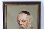 Oil on Canvas - Portrait of Rabbi. Oil on Canvas. Depicting Portrait of a Rabbi. Signed lower Image - 1