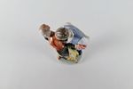 Herend Hungarian Folk Art Porcelain Figurine. Depicting Man Courting Woman. Excellent Image - 4