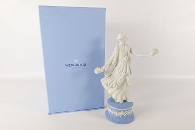 Wedgwood Blue and White Jasperware Figurine - The Dancing Hours. Wedgwood Blue and White