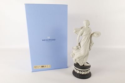 Wedgwood Black and White Jasperware Figurine - The Herculaneum Dancers. Wedgwood Black and White
