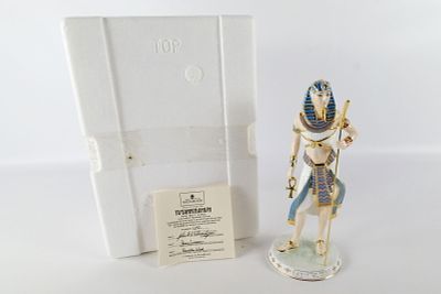 Wedgwood Tutankhamun Porcelain Figurine. Wedgwood Legends of the Nile Collection "Tutankhamun"