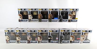 Lot of 14 Funko Star Wars Rogue One Pops. Including Jyn Erso #138, Captain Cassian Andor #139.
