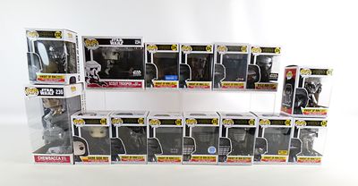 Lot of 15 Funko Star Wars Pops. Including Scout Trooper with Speeder Bike #234 Smugglers Bounty