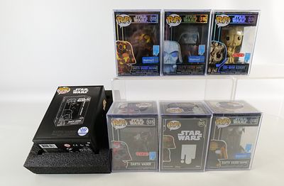 Lot of Funko Star Wars Pops. Including Art Series: Darth Vader (Mustafar) #515 Walmart