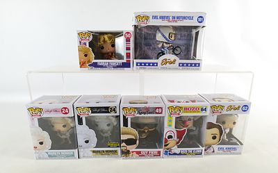 Lot of 7 Funko Icons Pops. Including Marilyn Monroe #24 Common and EE Exclusive, Guy Fieri #49