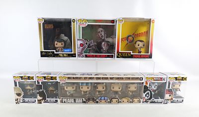 Lot of Funko Pop Rock Collectibles. Including Albums: Elvis Presley - Pure Gold #10, Queen -
