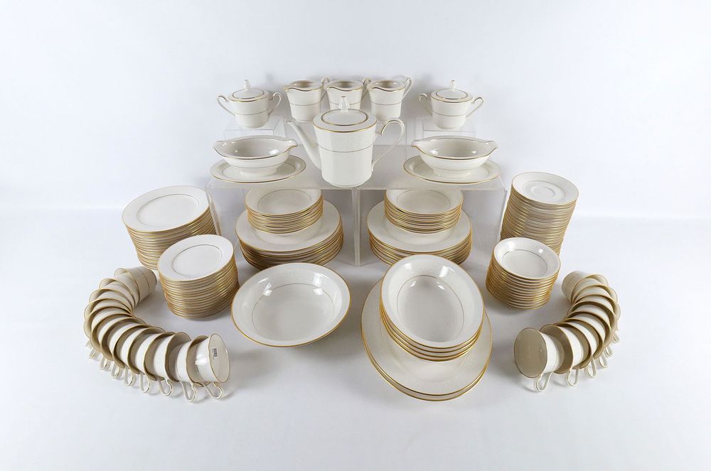 Lot 163: Noritake Tulane Dinnerware Set - Service for 12+