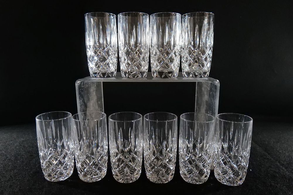 Lot 168: Lot of 10 Gorham Crystal Lady Anne Highball Glasses
