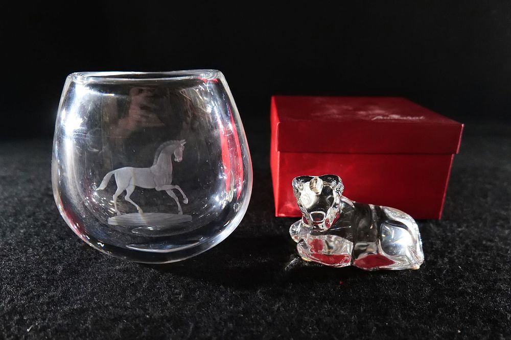 Lot 182: Lot of 2 Quality Crystal Pieces