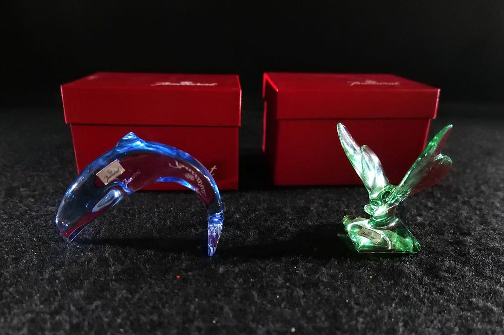 Lot 183: Lot of 2 Baccarat Crystal Animal Figurines