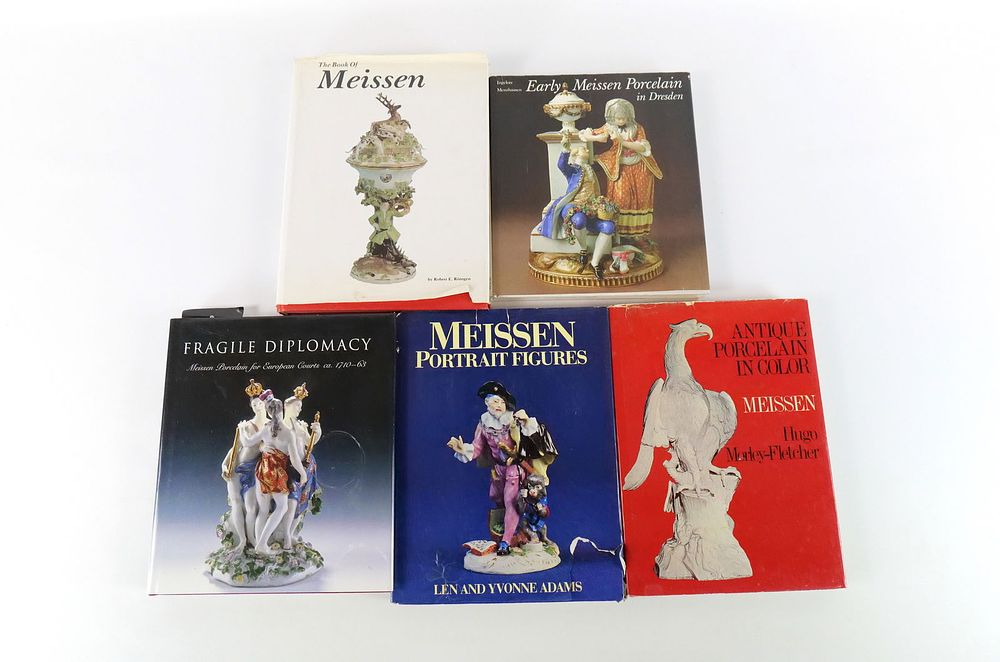 Lot 352: Lot of Meissen Porcelain Hardcover Reference Books