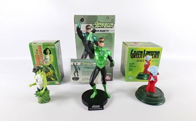 Lot of 3 DC Direct Statues/Busts. Including Green Lantern Guardian Ganthet Limited Edition 