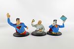 Lot of 3 DC Direct Classic Mini Bust Statues. Including Bizarro #601/1300, Superman #793/2500 - Image - 1