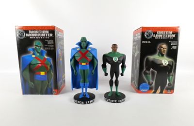 Lot of 2 DC Justice League Animated Series Maquettes. Lot of 2 DC Justice League Limited Edition 