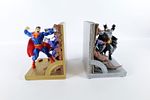 DC Direct Superman & Batman Cold Cast Bookend Set. DC Direct Superman & Batman Cold Cast Image - 1