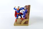 DC Direct Superman & Batman Cold Cast Bookend Set. DC Direct Superman & Batman Cold Cast Image - 2