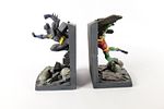 Lot of 2 DC Batman Bookend Sets. Including DC Comics Monogram Batman and Superman Polyresin Image - 4