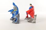 Lot of 2 DC Batman Bookend Sets. Including DC Comics Monogram Batman and Superman Polyresin Image - 13