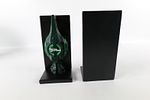 Lot of 2 Green Lantern Sculpted Resin Bookends. Both come with original boxes. Largest set Image - 5