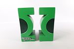 Lot of 2 Green Lantern Sculpted Resin Bookends. Both come with original boxes. Largest set Image - 11