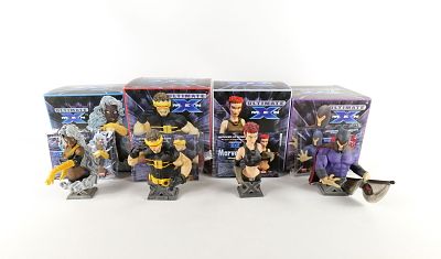 Lot of 4 Marvel Ultimate X-Men Ultimate Busts. Diamond Select Toys. Including Storm, Cyclops 