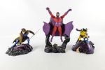Lot of 3 Marvel Creative License Statues. Including Wolverine, Magneto, and Gambit. Wolverine Image - 1