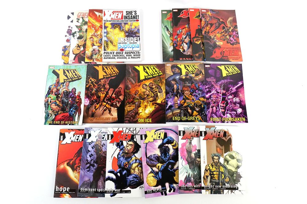 Lot of Marvel X-Men Trade Paperbacks. Including Uncanny X-Men: The New Age - Vol. 1-5 Complete 