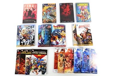 Lot of DC Trade Paperbacks. Including Stormwatch - Ellis Vol. 1, Stormwatch New 52 - Vol. 1-4 
