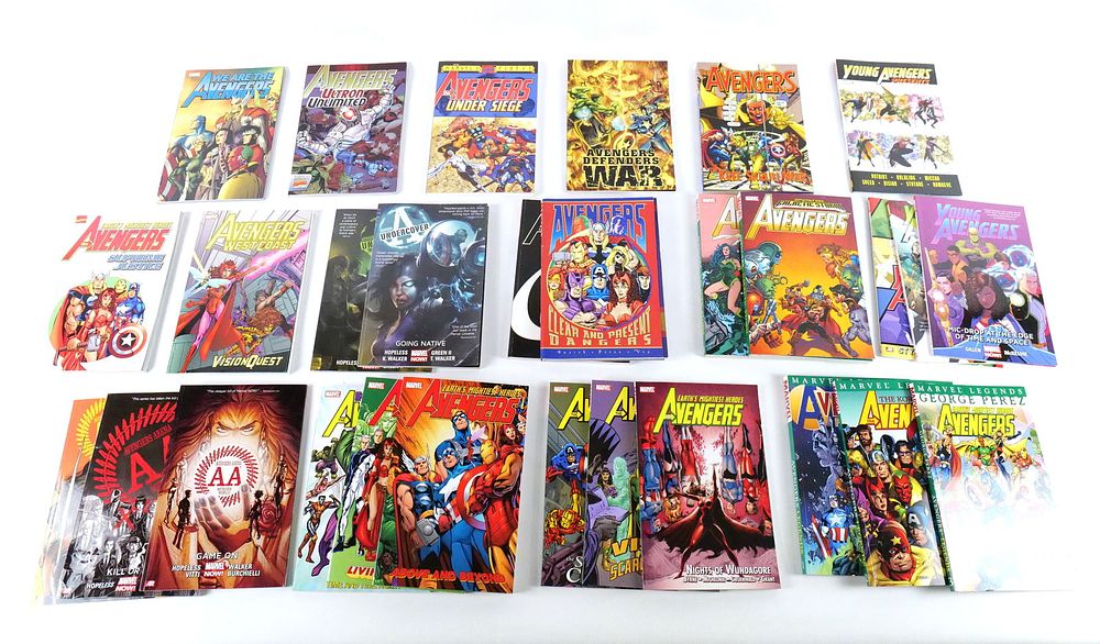 Lot of Marvel Trade Paperbacks. Including The Avengers: Celestial Madonna, The Avengers: Clear 