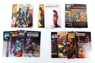Lot of Marvel Ultimates Trade Paperbacks. Including Miles Morales: Ultimate Spider Man Vol. 1 & 