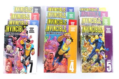 Invincible Ultimate Collection Hardcover Set - Vol. 1-12 by Image - Complete Set. Vol 1 and 7 