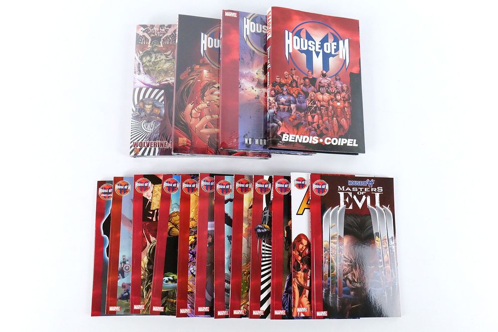 Lot of Marvel House of M Hardcover Books and Trade Paperbacks. Including Hardcovers: House of M 