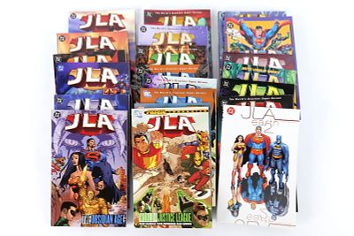 Lot of 21 Justice League of America Trade Paperbacks. Including Morrison Full Run #1-19, Earth 