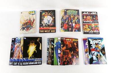 Lot of DC Comics Justice Society Hardcovers and Trade Paperbacks. Including Hardcovers: JSA: 