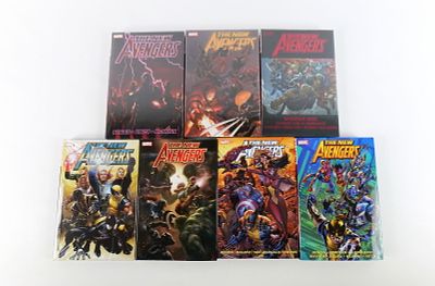 Lot of New Avengers Hardcover Books. Vol. 1-7. Vol. 1-4 are Sealed. All invoices must be paid 