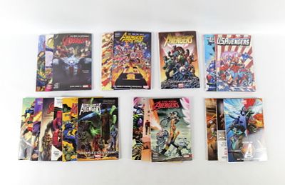 Lot of Marvel Avengers Trade Paperbacks. Including Avengers Forever 1 & 2, All New All 