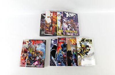 Lot of X-Men Hardcover Books. Including Apocalypse Wars, Worlds Apart, X-Infernus, Nation X 