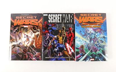 Lot of Marvel Hardcover Books. Including Secret War, Secret Wars, and Secret Wars: Last Days of 