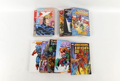 Lot of Marvel Trade Paperbacks. Including Strikeforce: Morituri Vol. 1-3, Mutant X Complete 