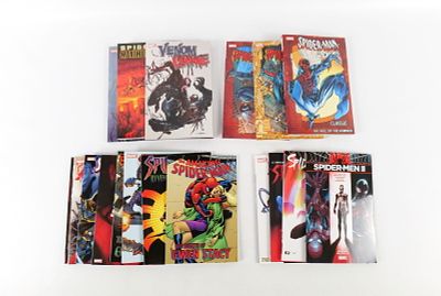 Lot of Marvel Spider-Men Related Trade Paperbacks. Including Spider-Man 2099 1-3, Toxin: The 