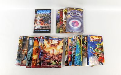 Lot of DC Trade Paperbacks and Hardcover Books. Including Earth 2 Hardcover Set - Vol. 1-6, and 